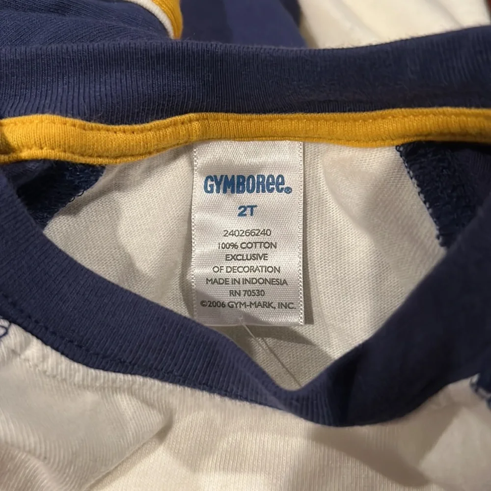 NWT Gymboree Varsity Football 2007 Rhino Lion Team Player Long Sleeve Shirt 2T